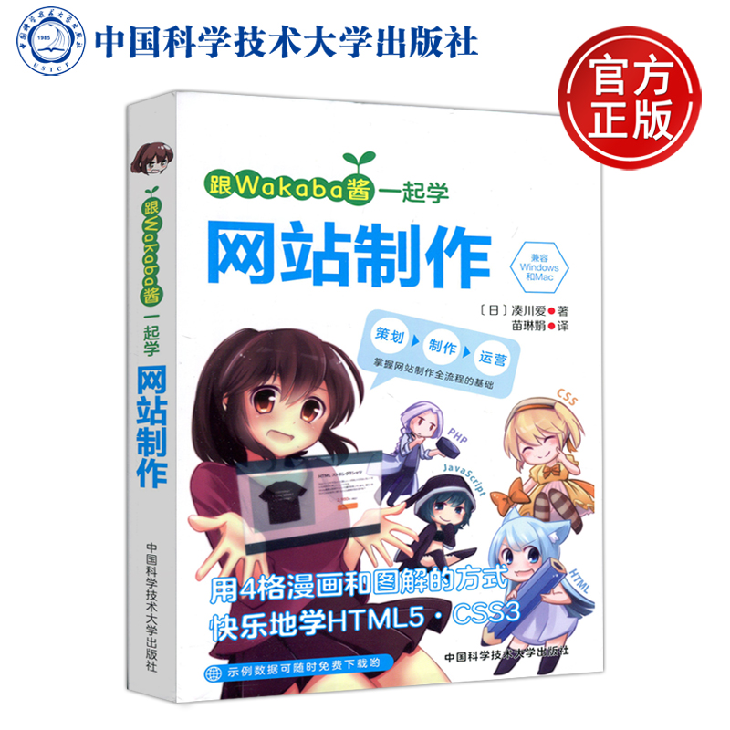 日 社 凑川爱·著 基础 中国科学技术大学出版 包邮 康玉峰 掌握网站制作流程 跟Wakaba酱一起